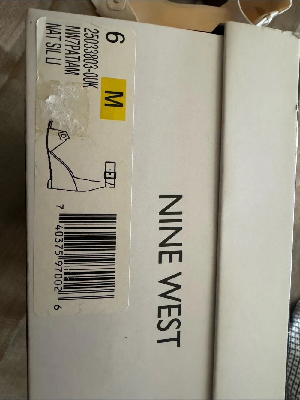 Nine West Beige Linen Ankle-Strap Heels